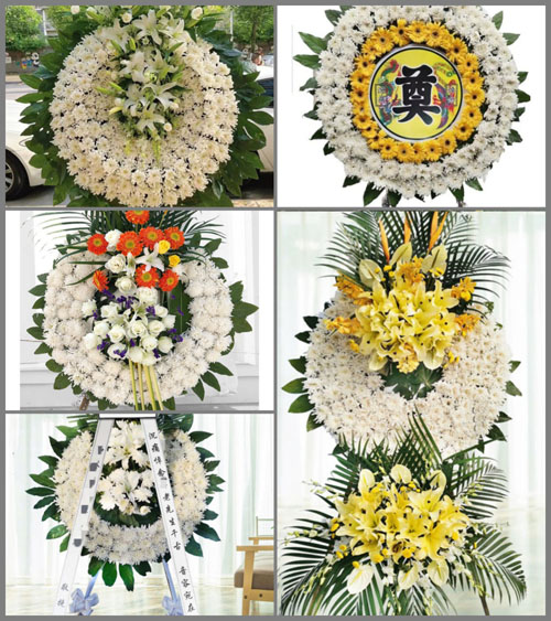 山东青岛胶州市杜村镇花二埠村花圈速递